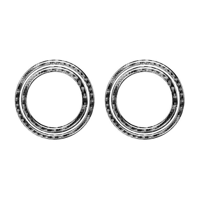 

Side Door Audio Speaker Cover Decorative Ring Trim Carbon Fiber For Tesla Model Y 2017-2021 Interior Accessories