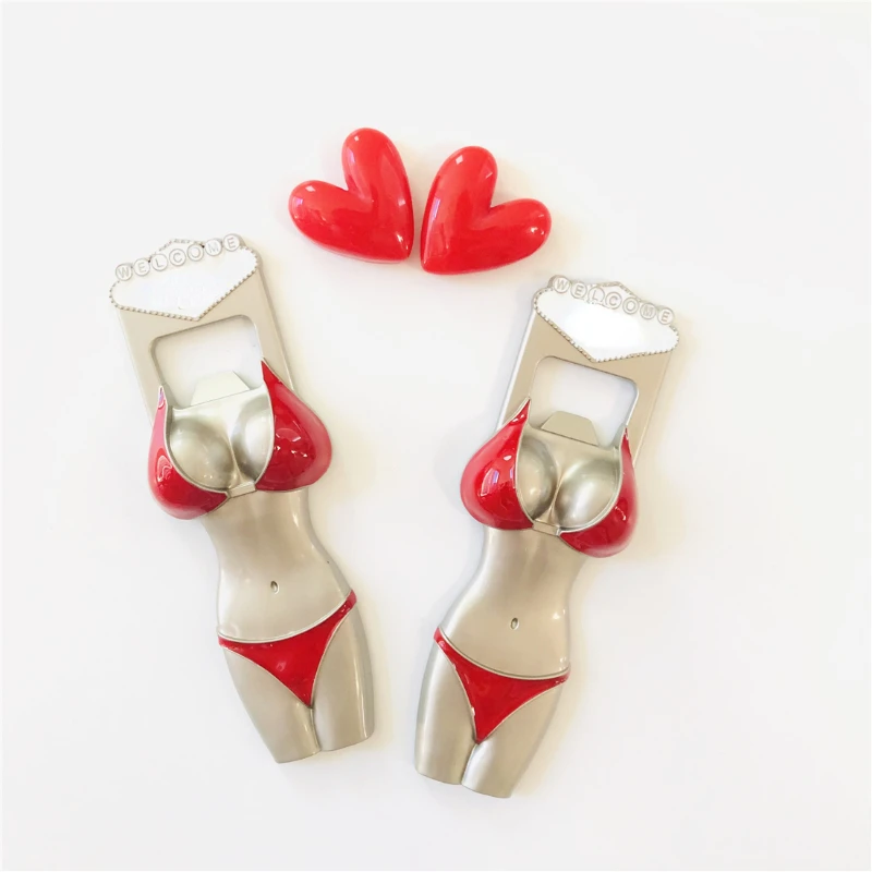 

Creative-Big Butt Beer Opener Personality Metal Refrigerator Sticker Home Bottle Opener Kitchen Gadgets Bar Accessories Gifts