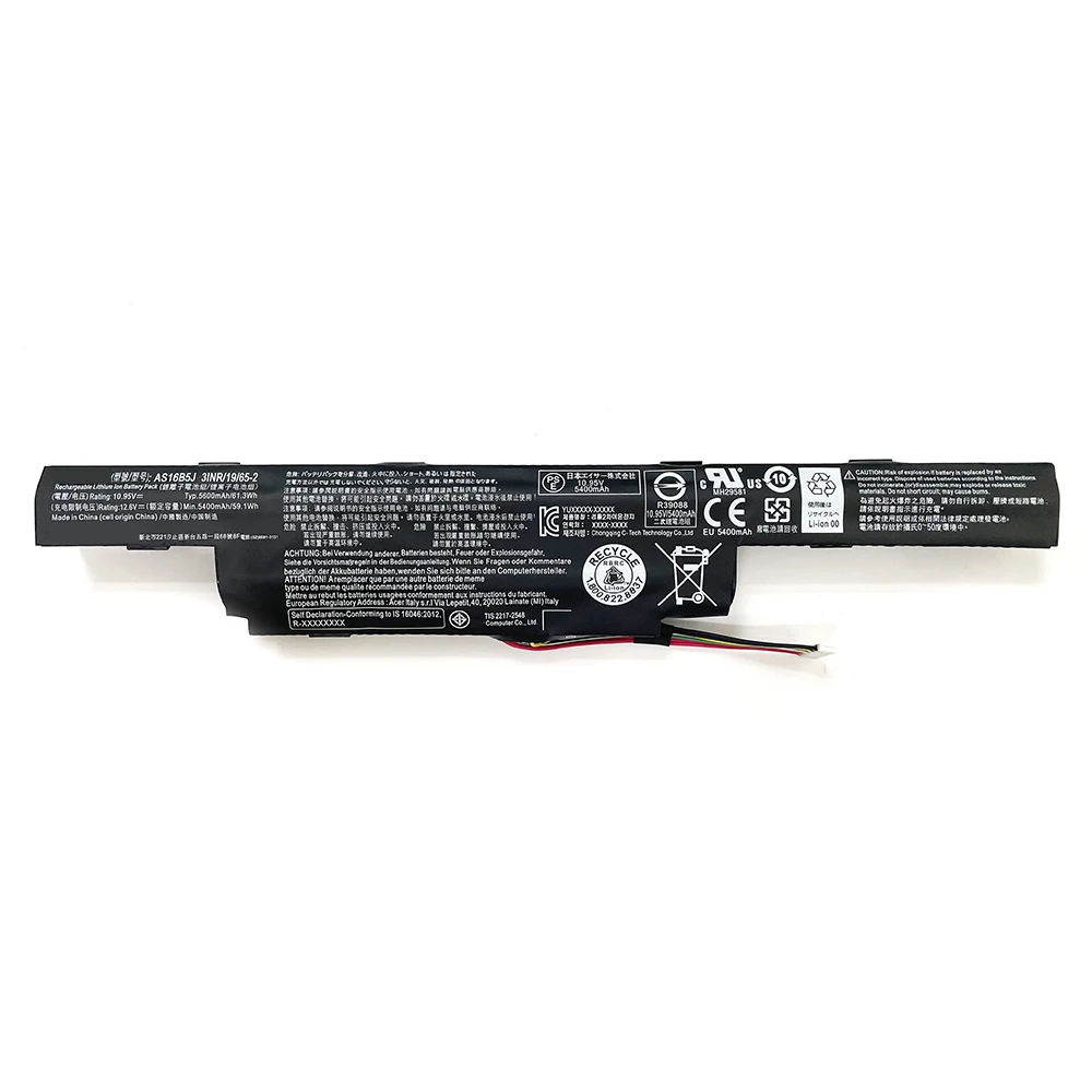 AS16B5J AS16B8J 10 8 V 5400mAh Аккумулятор для ноутбука Acer Spin E5-575G 53VG 5341 75MD F15 F5-573G 500N 51LQ Series