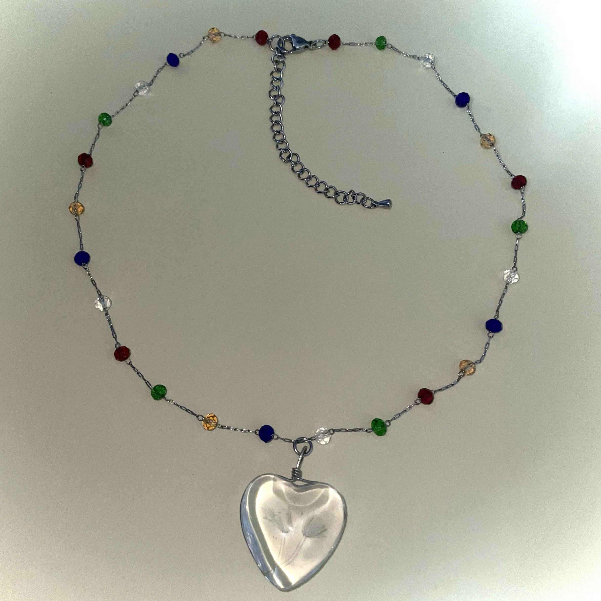 's Communication | * Плавающий одуванчик Прозрачный контейнер для любви ожерелье из