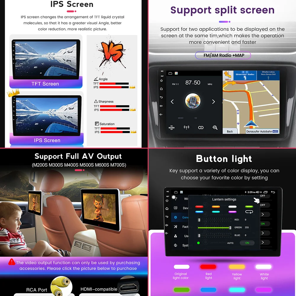 Автомобильный радиоприемник 8 + 128G Android11 стерео мультимедийный DVD-плеер для Opel Astra H