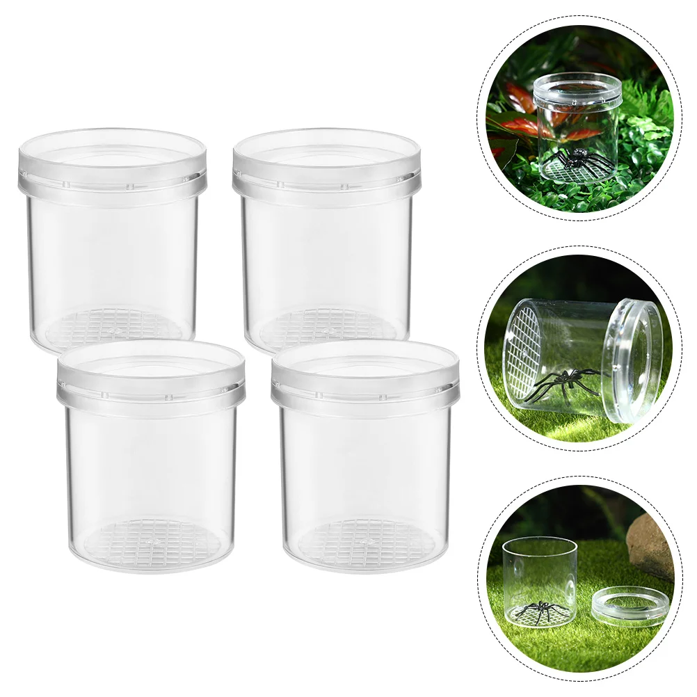 

4 Pcs Insect Observation Tank Viewing Box Children Toys Bug Catching Kit Insects Kids Science Exploration
