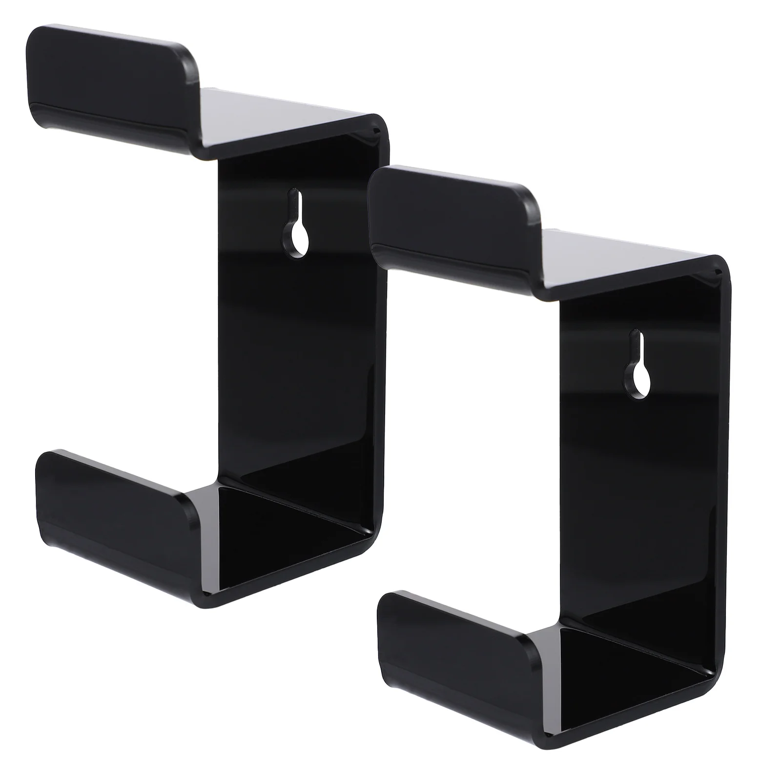 

2pcs Headphone Hanging Bracket Gamepad Stand Internet Headset Rack (Black)