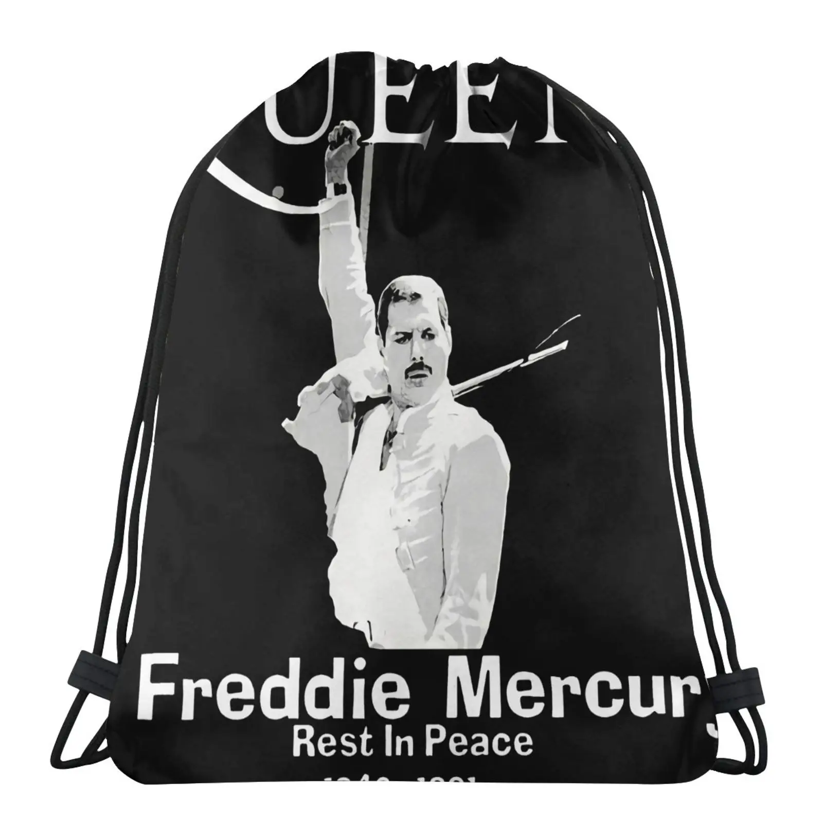 

Товар, мешки Queen Band Freddie Mercury для мужчин, сумка, соломенная сумка для обуви, маленький рюкзак для женщин, детская спортивная сумка-мешок