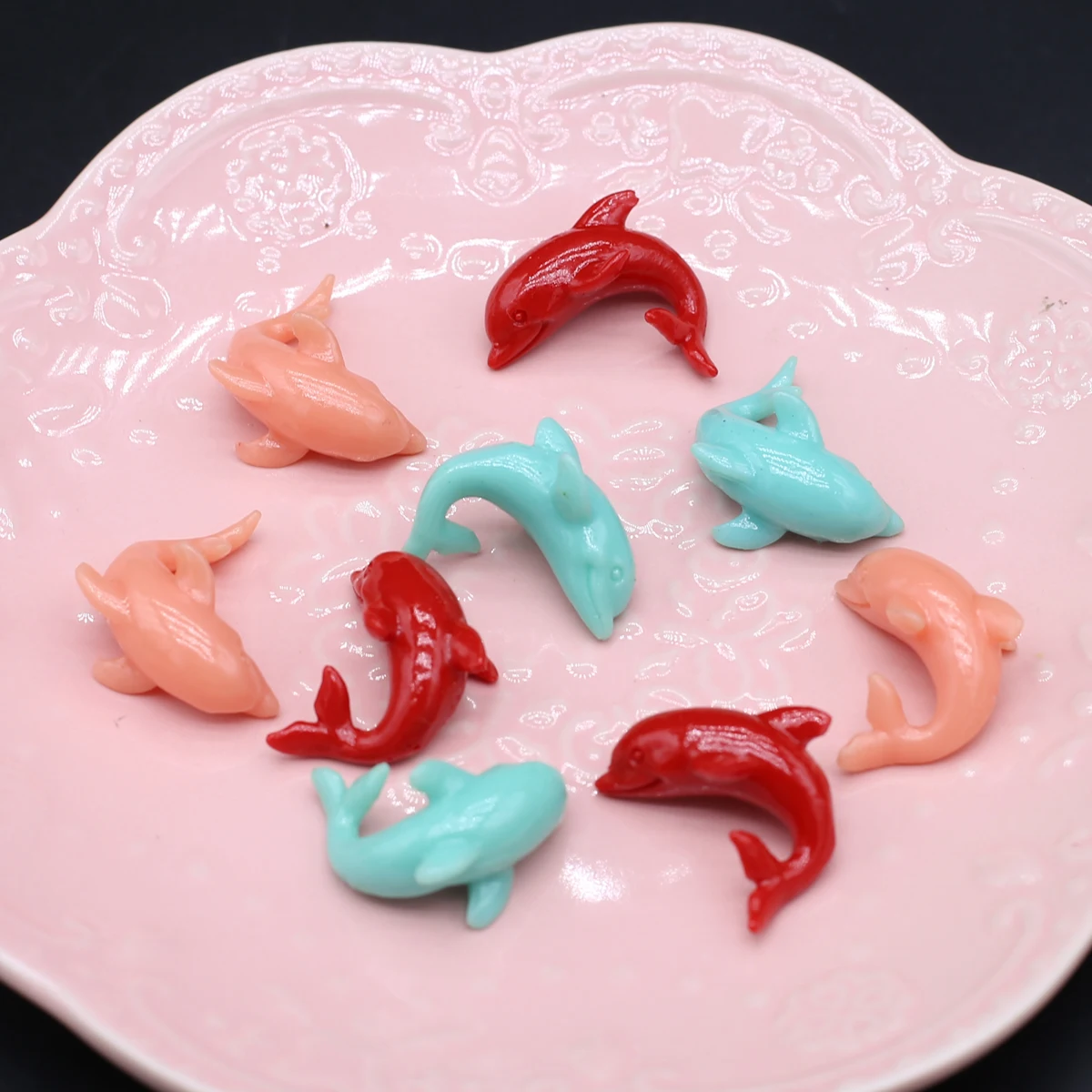 2022 коралловый порошок Синтетический Коралловый дельфин качественное украшение