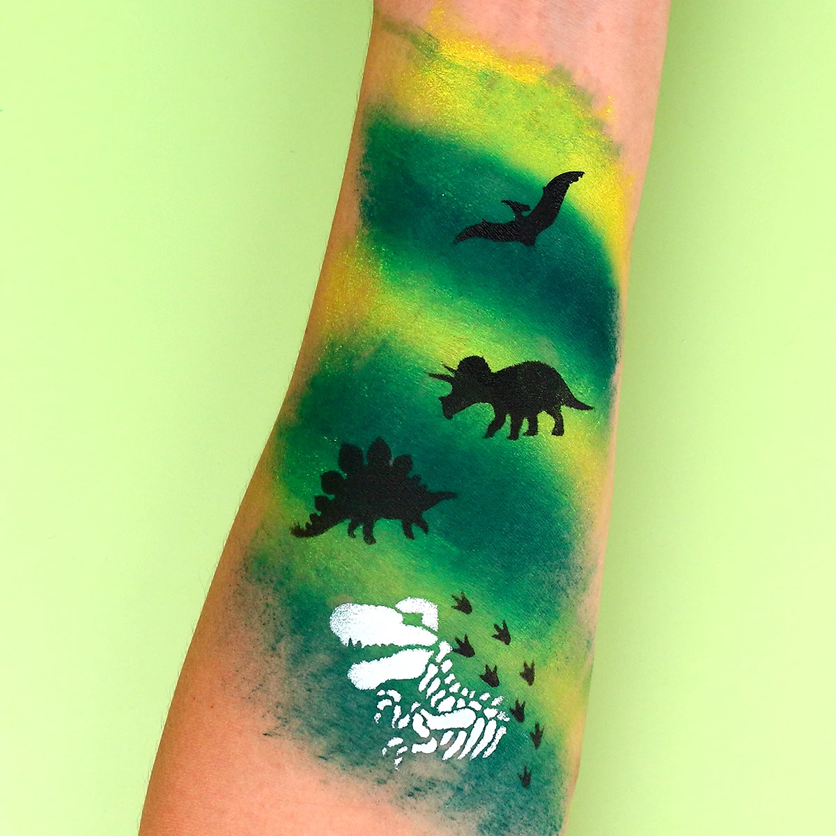 Bowitzki 6 шт. многоразовые трафареты для рисования лица боди-арта рождественской