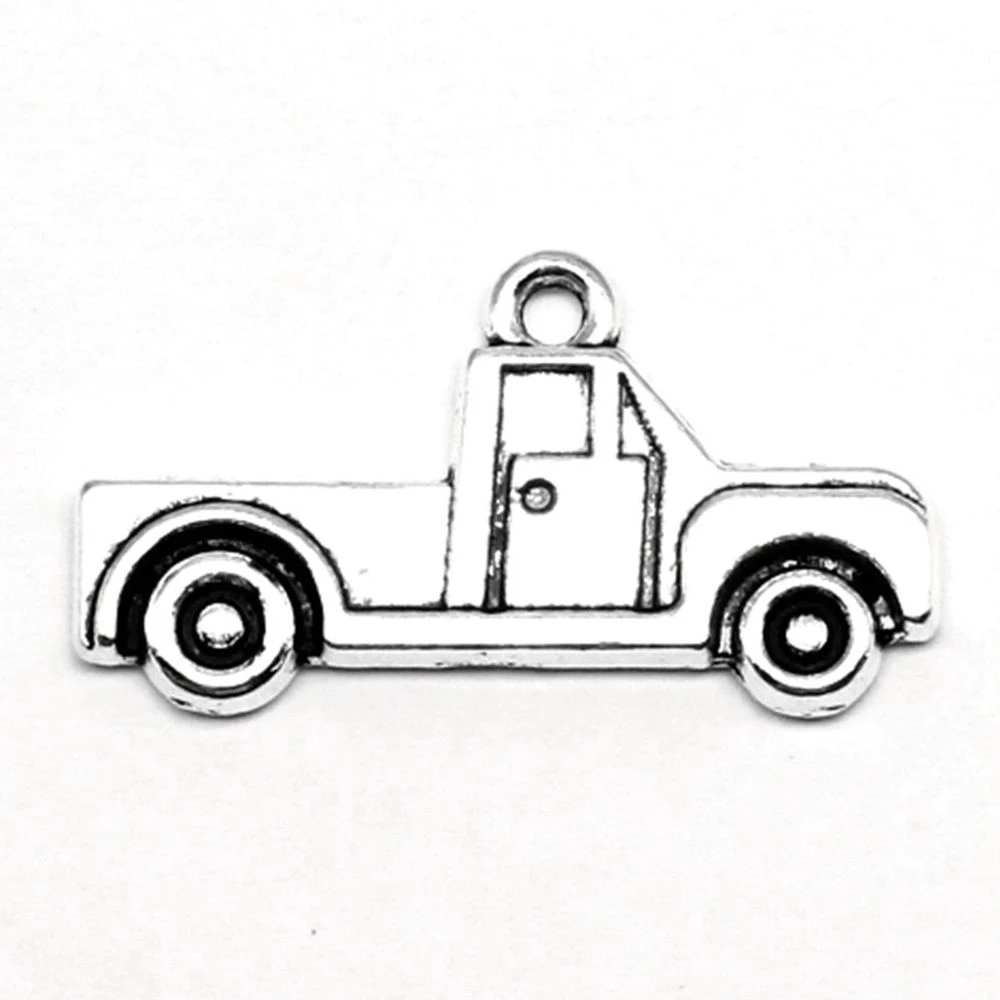 

100pcs Wholesale Jewelry Lots Car Charms Pendant Supplies For Jewelry Materials 14x26mm