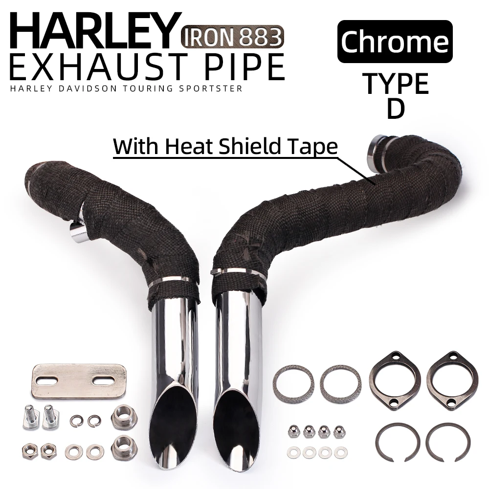 

Выхлопная труба мотоцикла для Harley T7 Softail Sportster 883 1200, передняя соединительная труба