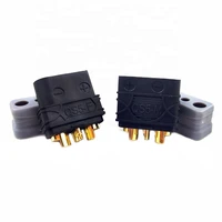 qs5 40a battery plug 5mm gold plated bullet connector 3p signal pin for rc car fpv drone ebike power system