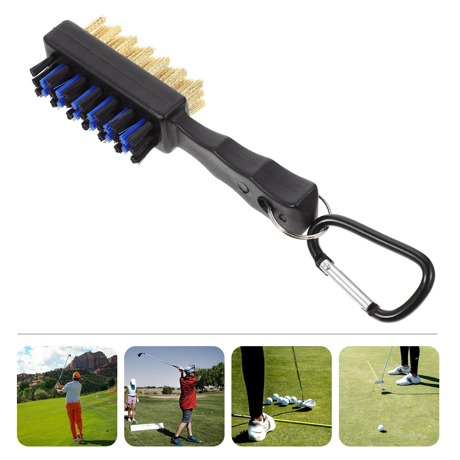 

Club Brush Cleaner Groove Cleaning Golfing Tool Clubs Clean Wire Accessories Supplies Sided Double Shoe Brushes Tools Head