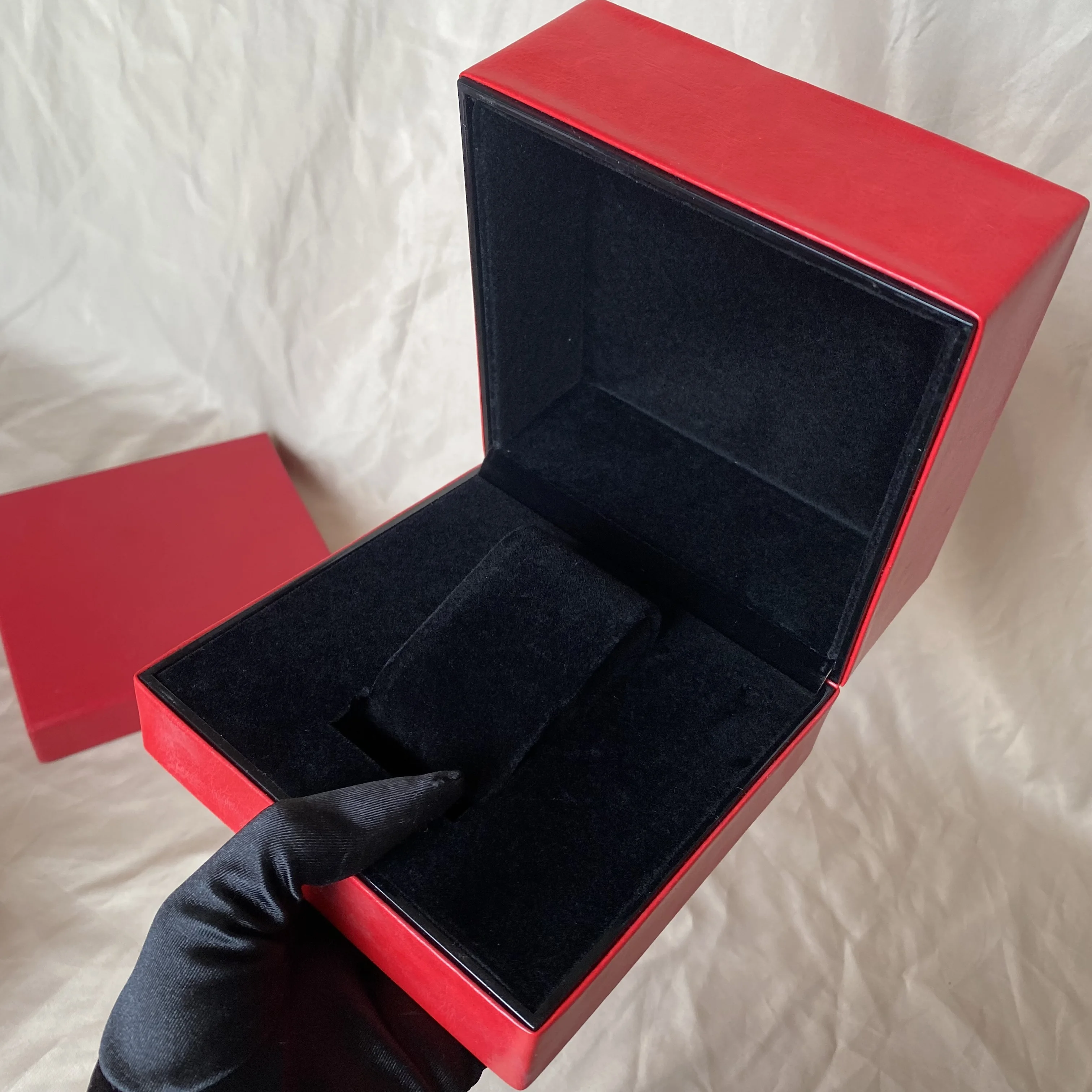 Flannel Single Watch Box Collection Storage Dowry Gift High-Grade Leather Bracelet Display Jewelry