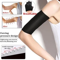 women weight loss arm shaper cellulite slimming wrap belt band face lift tool arm sleeves women long sleeve breathable