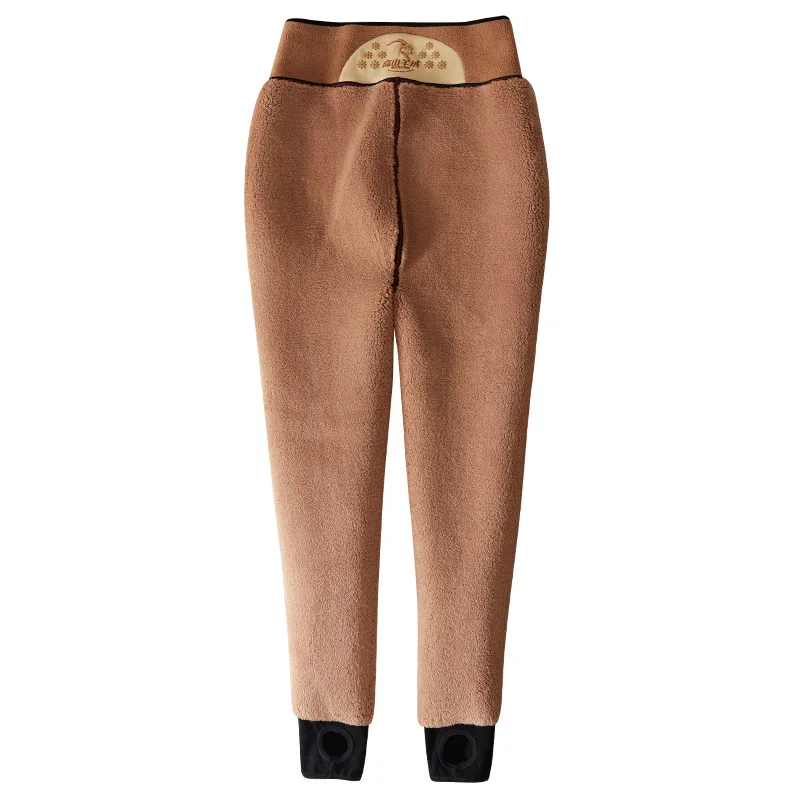 Cashmere thickened women's leggings can be worn out in winter in various sizes, high waist, warm and foot worn