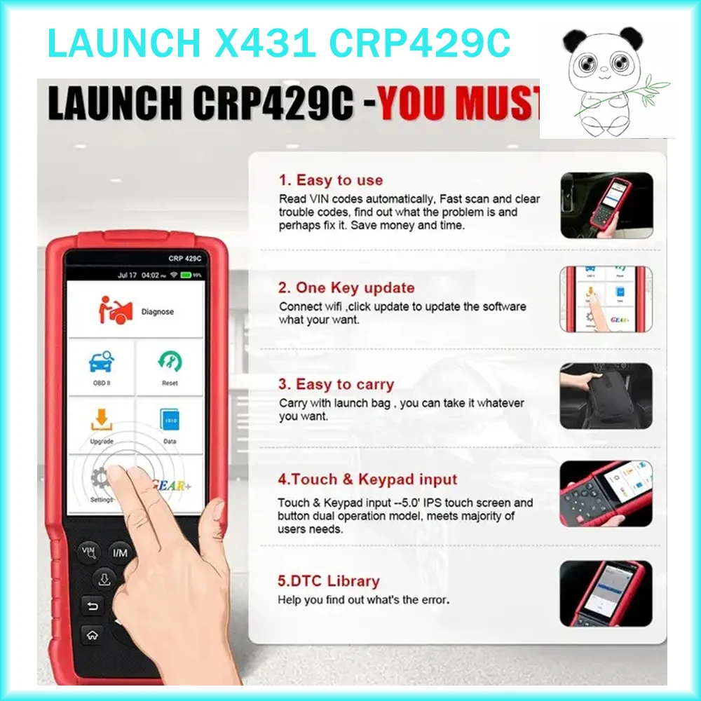 2023 новейший сканер кодов OBDII Launch X431 CRP429C 4 системы, автоматический диагностический инструмент obd2 CRP429 C CRP 429C, автоматический сканер PK CRP129E