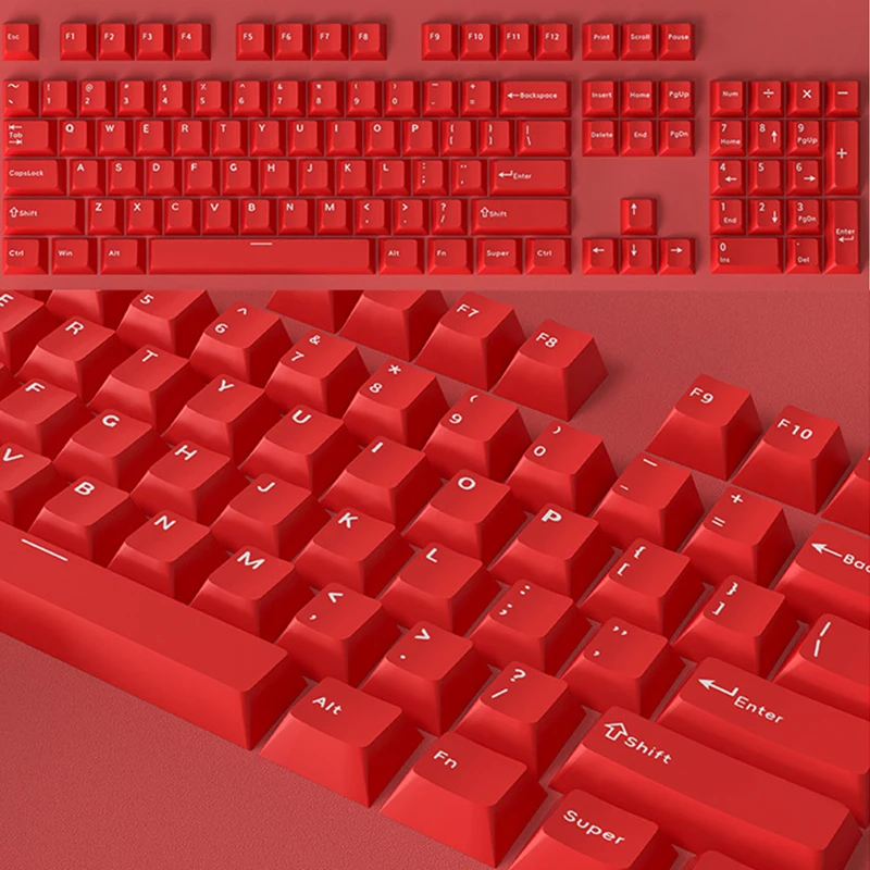 126 шт. набор механических колпачков для клавиатуры сделай сам одноцветный PBT с
