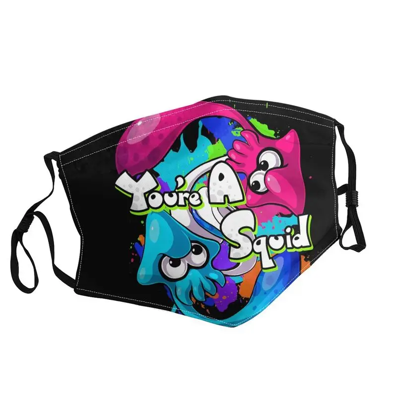 

Splatoon Reusable Mouth Face Mask Unisex Adult Sci-Fi Video Game Mask Anti Haze Dustproof Protection Cover Respirator Muffle
