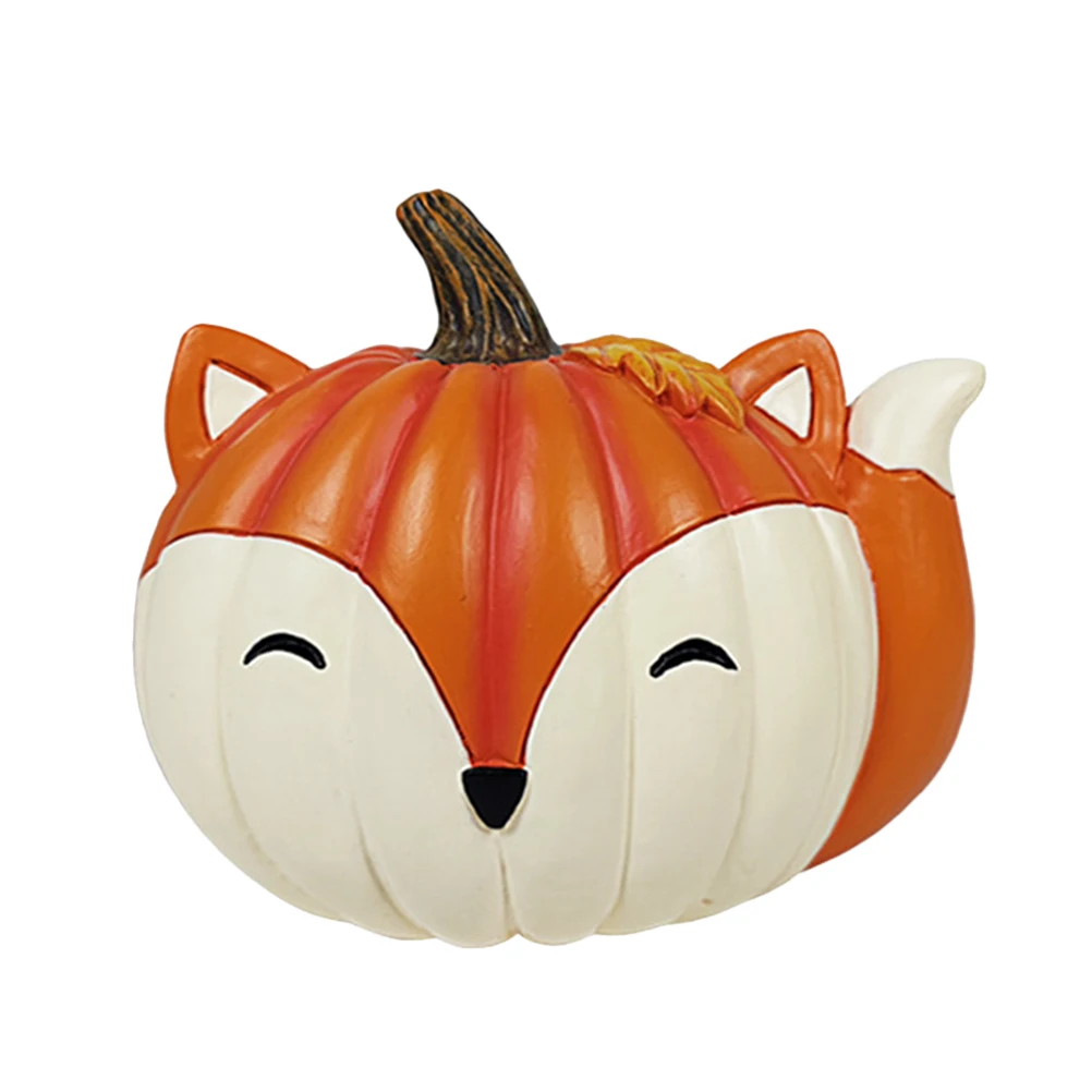 

Украшение в виде тыквы на Хэллоуин, тыквы, енота, полимерное ремесло, украшение для дома и рабочего стола, Современные Полимерные поделки, ук...