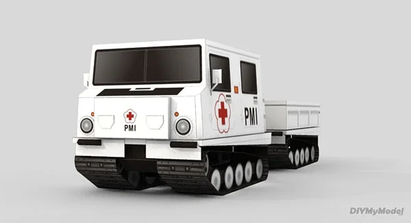 Медицинский Танк DIYMyModeI Hagglunds bv206 набор бумажных моделей ручной работы игрушка