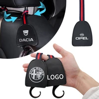 12 pcs car seat headrest leather hook hanger storage holder for renault captur talisman twingo duster megane 4 clio accessories