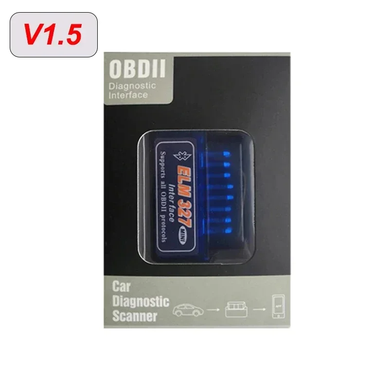

Мини-сканер ELM327 V1.5/V2.1 Bluetooth OBD2, Диагностический Инструмент Для Автомобиля, Считыватель Кодов Двигателя