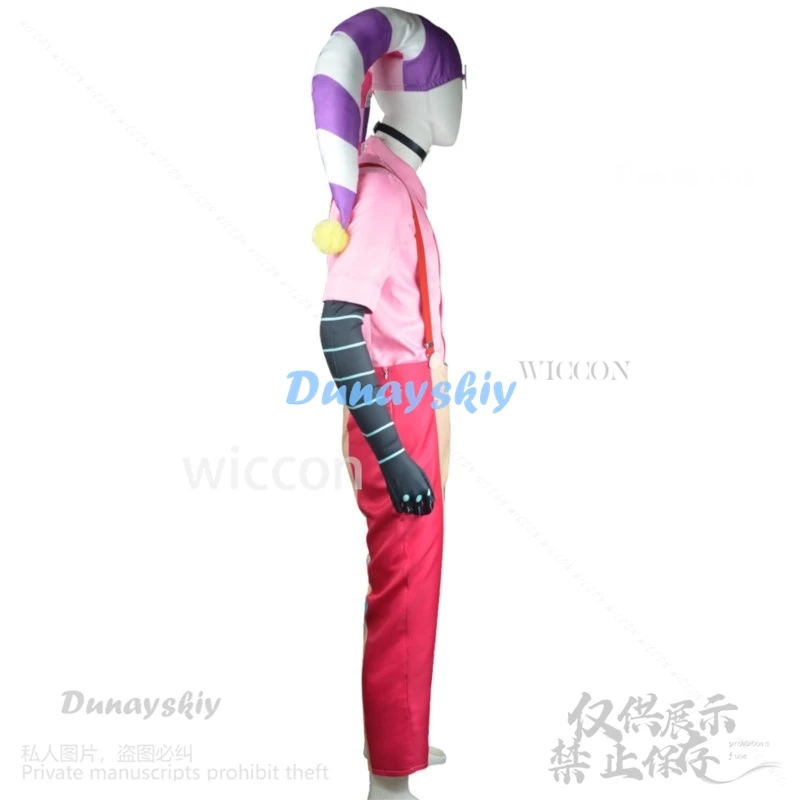 Аниме мультфильм Helluvaa косплей Fizzarolli костюм униформа комбинезоны шляпа спальные