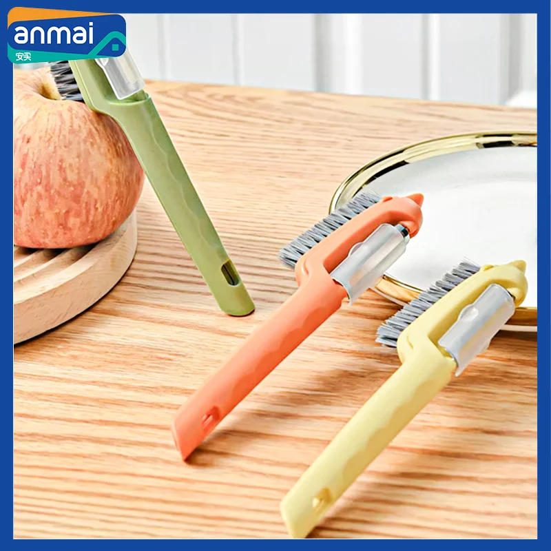 Anmai многофункциональная Чистящая щетка 2 в 1 для фруктов овощей пищевых продуктов