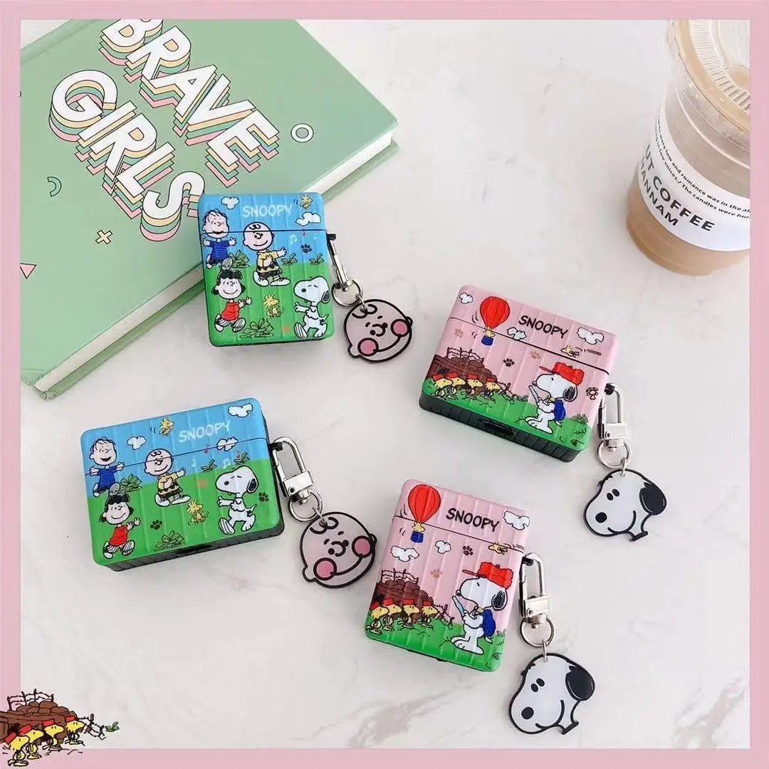 

Snoopy and Charlie Airpods1/2 Generation Earphone Sleeves Apple 3 Generation Pro Wireless Bluetooth Headphone Case Soft Cartoon