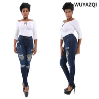 wuyazqi retro street womens fashion hip lift tight casual womens denim pants sexy ripped jeans for women