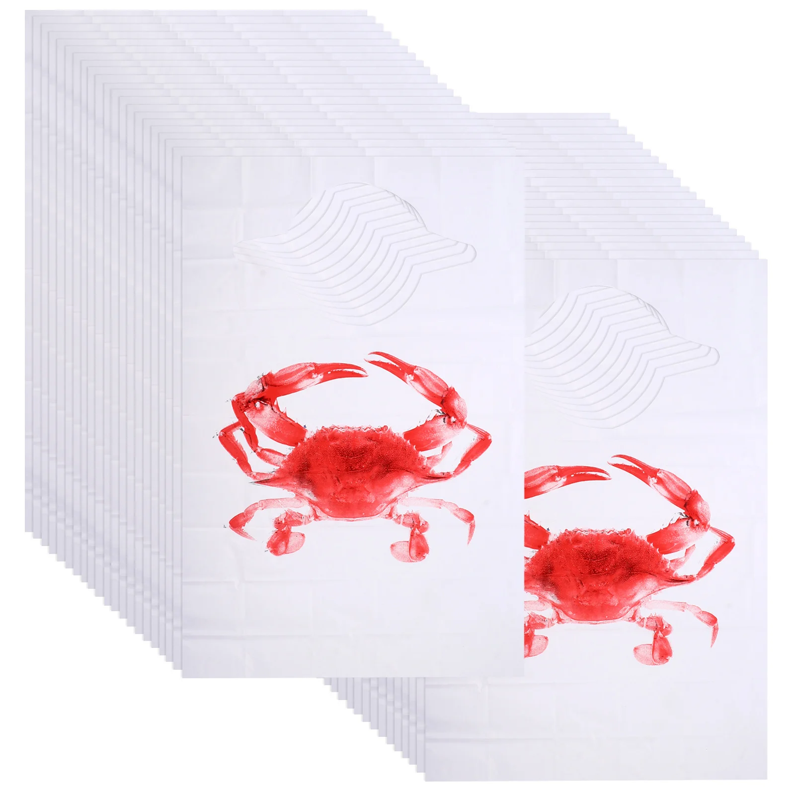 Нагрудники-крабы для взрослых 100 шт. портативный одноразовый фартук барбекю