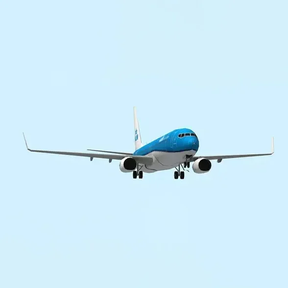 35 см 1:100 KLM Boeing 737 самолет скульптура животного Papercraft спальня гостиная ручная