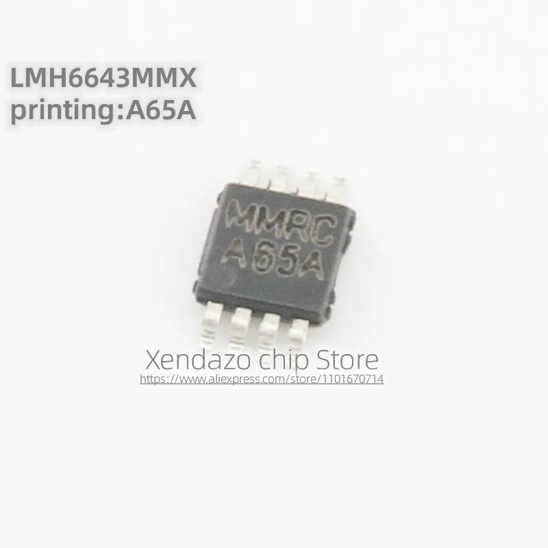 5 шт./лот LMH6643MMX/NOPB LMH6643MMX LMH6643MM шелкотрафаретная печать A65A стандартная упаковка чип усилителя напряжения обратной связи