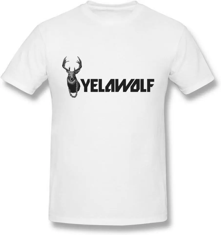 Мужская белая футболка с логотипом AICH Yelawolf