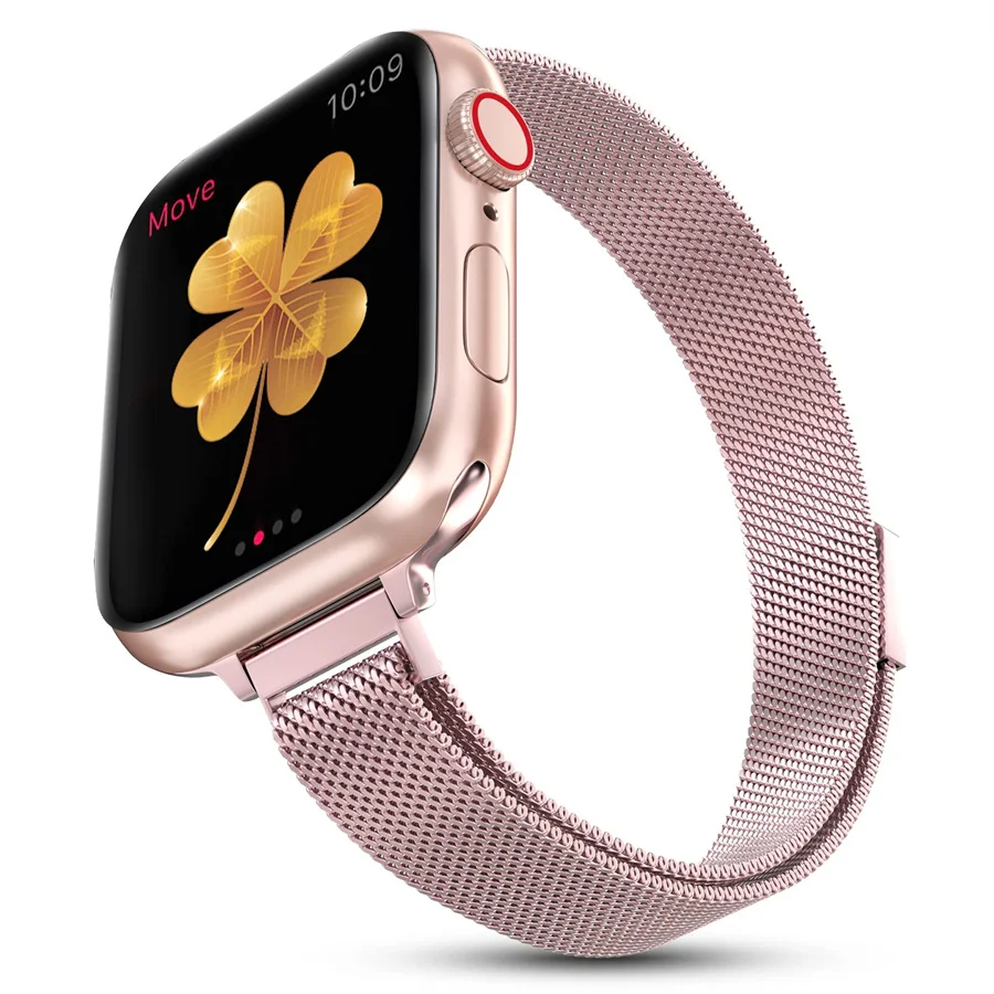 

Slim Milanese loop For Apple watch Ultra-8-7 band 49mm 41mm 45mm 38mm 42mm bracelet iwatch series 3 4 5 6 se 40mm 44mm Strap
