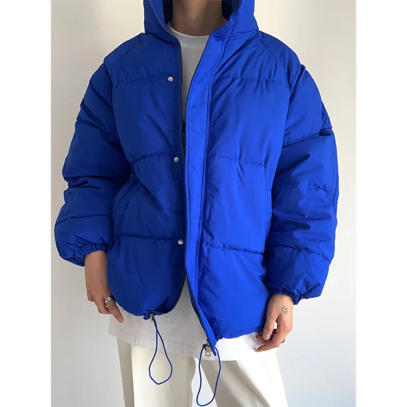 2022 Winter Jacket Men Warm Fashion 5 Colors Casual Thickened Down Jacket Men Korean Loose Short Coat Mens Parker Clothes S-2XL