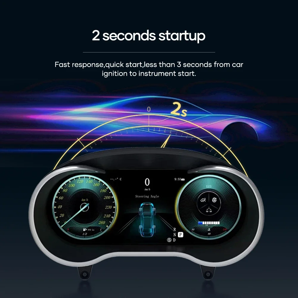 Автомобильный цифровой кластерный прибор с ЖК-дисплеем для Benz A/CLA/C/E Class W205 GLC X205 w204
