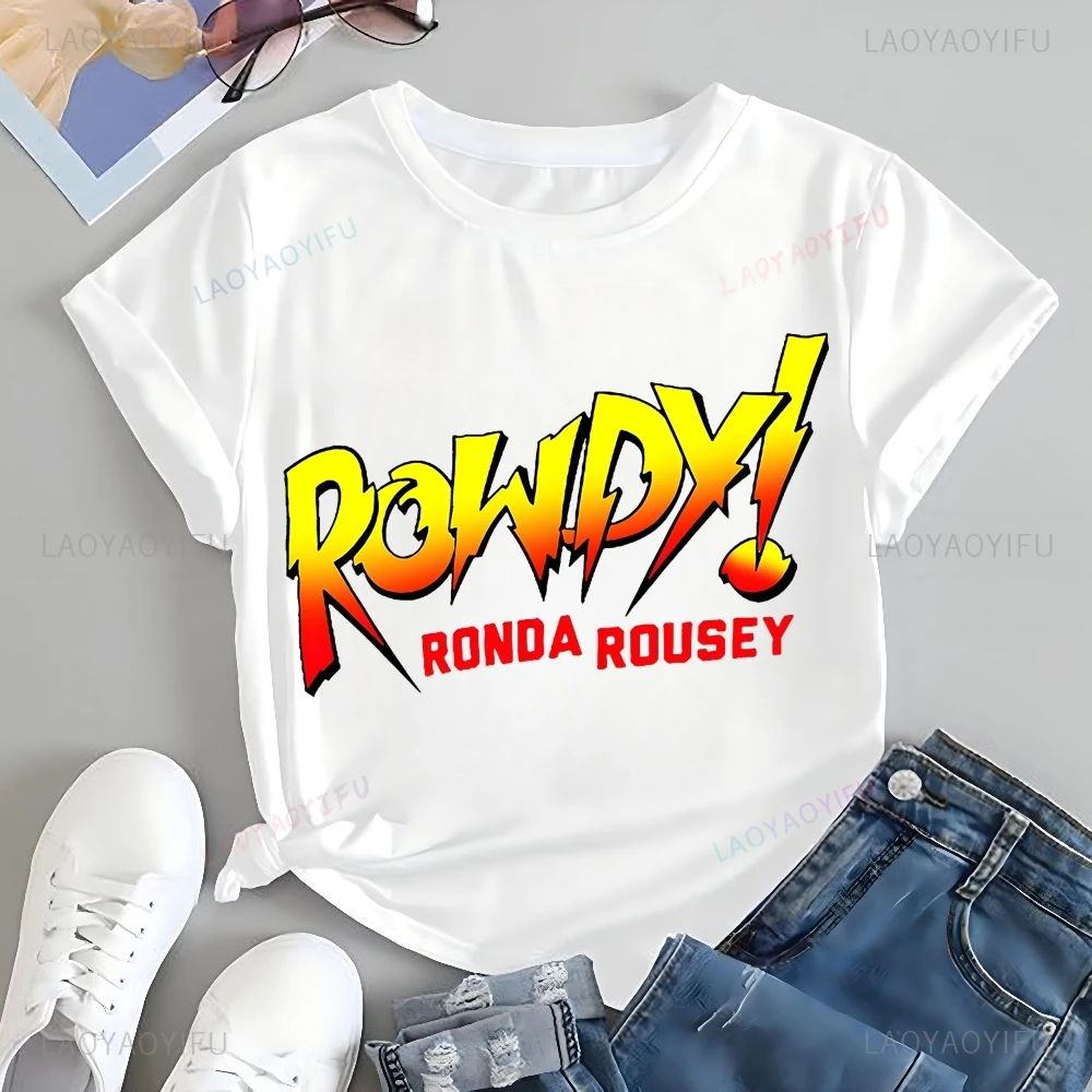 Стильная ретро футболка с принтом MMA Fighter Ronda Rousey топ трендовая рубашка унисекс