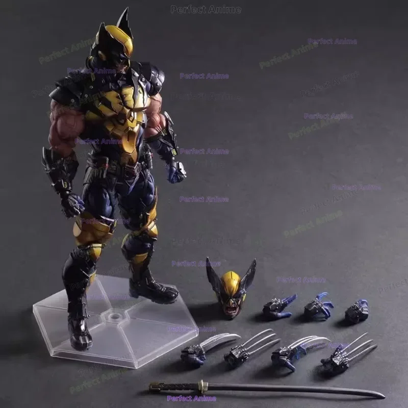 X-Men Play Arts PA Модификация Росомаха Модель Фигурка Орнамент Игрушка в штучной