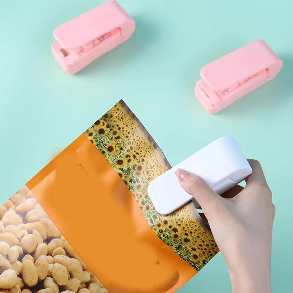 

Household Bag Sealer Portable Heat Sealer Food Package Sealing Bags Closure Smart Gadget Packing Kitchen Accessories