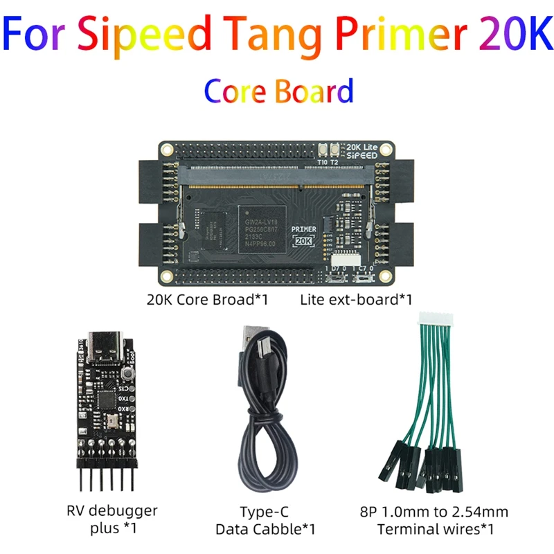 

JFBL Hot For Sipeed Tang Primer 20K Motherboard Kit 128M DDR3 GOWIN GW2A FPGA Goai Core Board Minimum System(Welded)