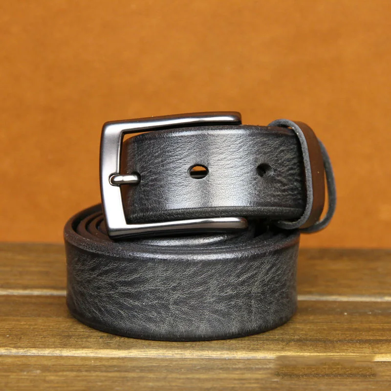 

Soft Men Belt Classy Real Cowhide Fashion Casual Designer Vintage 100% Full Grain Genuine Leather Top Quality Luxury Strap TM101