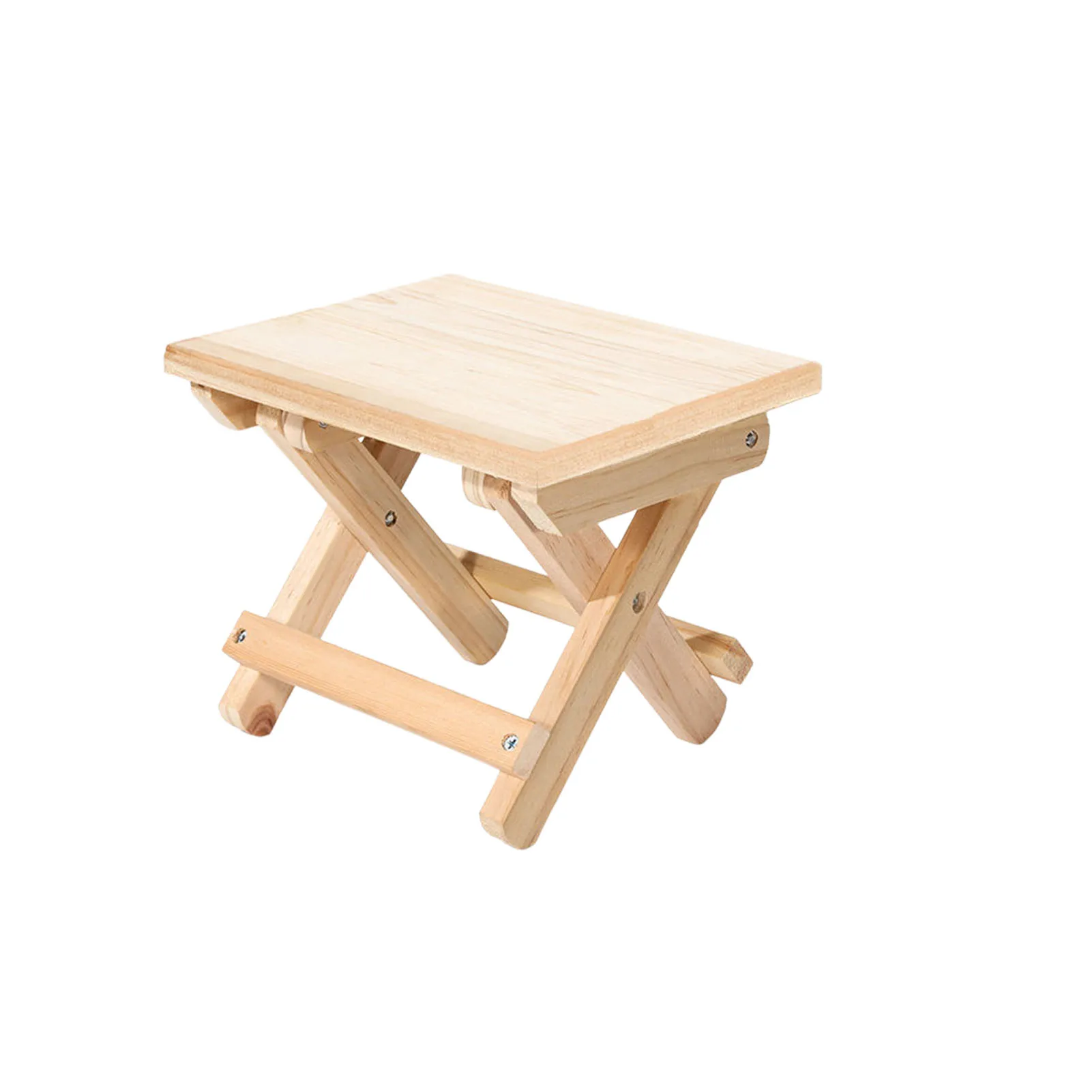 

Folding Step Stool Bench Portable Outdoor Square Table Foot Rest Shaving Stool Durable Storage Shelf Great For Spa Sauna Wooden