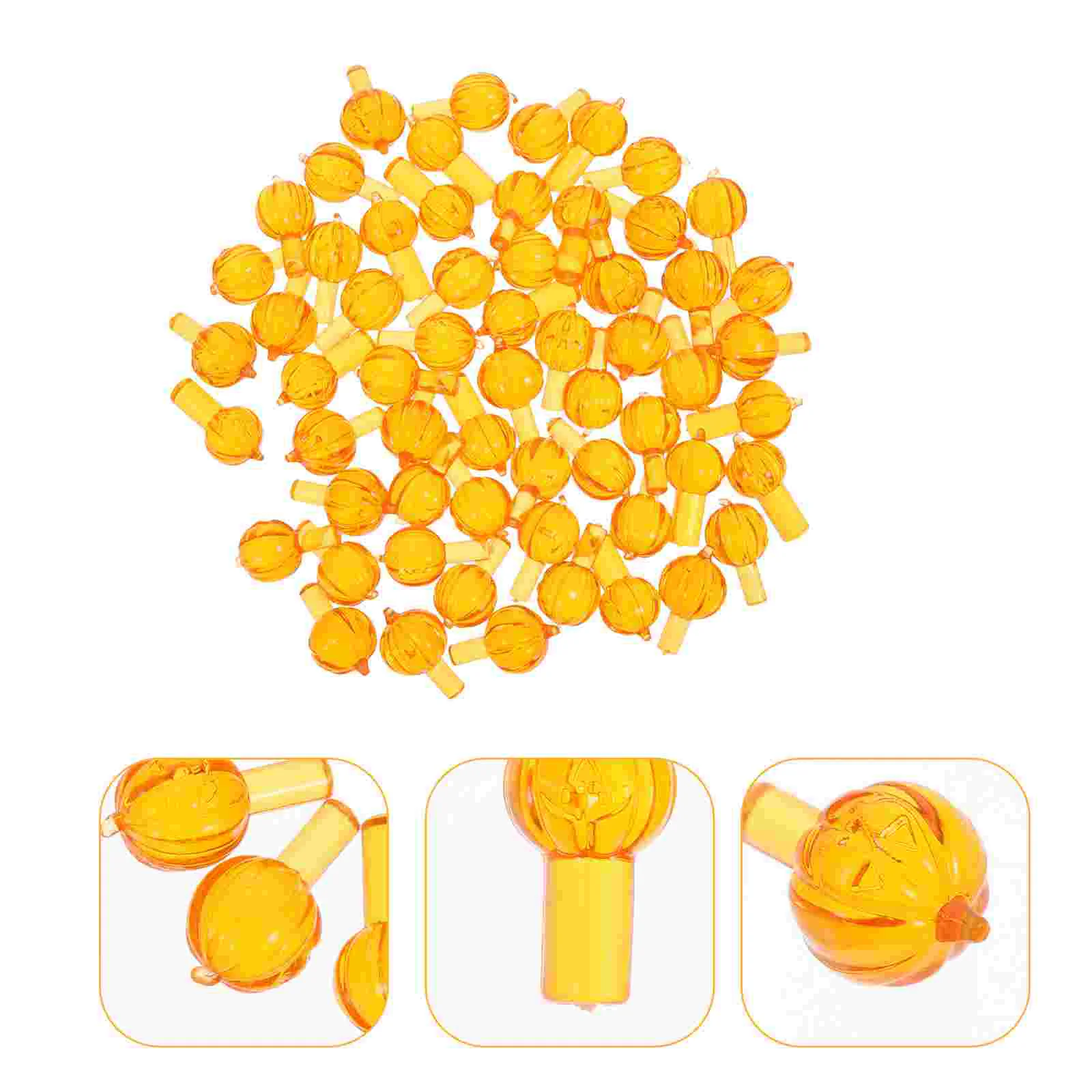 

Tree Bulbs Ceramic Replacement Lights Light Pumpkinholiday Trees Christmasminiature Xmas Accessories Tabletop Decorations Orange