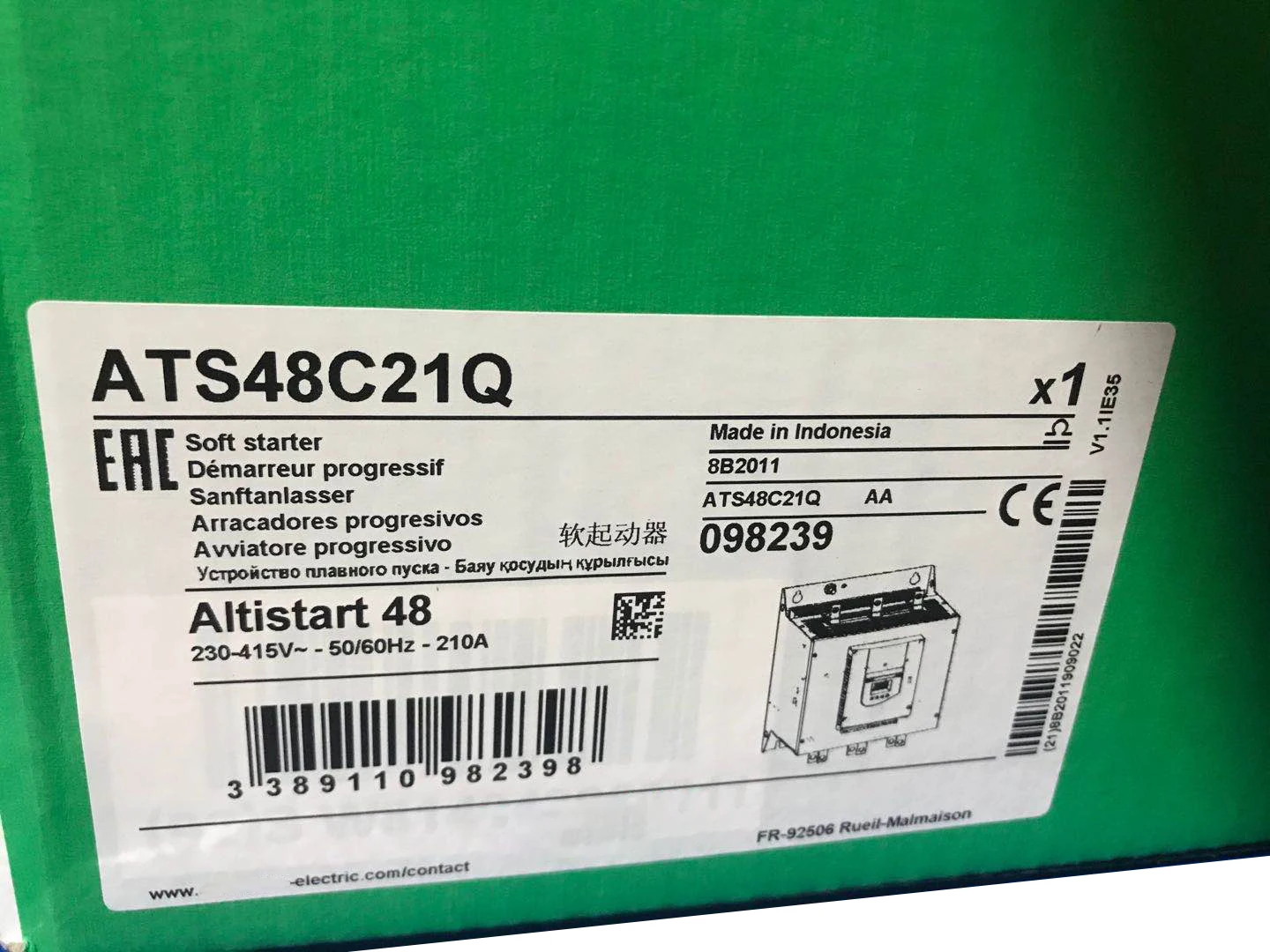 

Новый оригинальный в коробке ATS48C21Q {склад} гарантия 1 год отправка в течение 24 часов