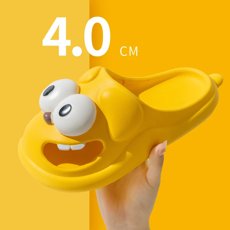 Fun Cartoon Slides Women's Summer Slippers Indoor EVA Soft Slippers Lovely Clogs Slides Female Bedroom Shoes Casual Beach Shoes