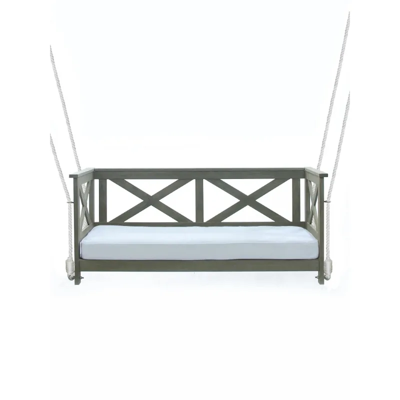 Mainstays Ella Rose 2-Person Cushioned Bench Porch Swing 4