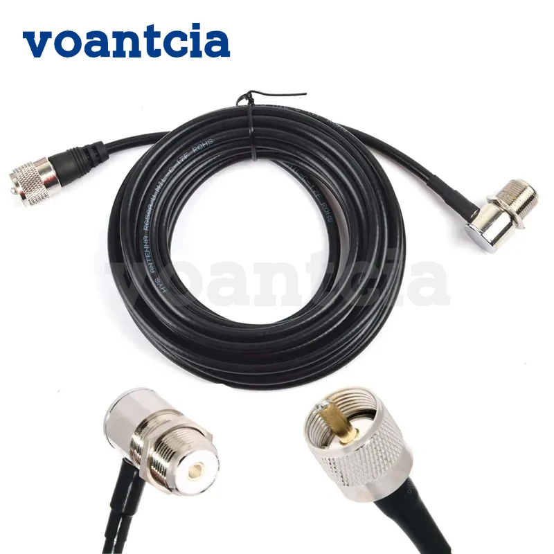 

PL259 антенный разъем коаксиальный Удлинительный кабель SO239 5 м 16 футов UHF для автомобильной радиостанции MP320 MP9000