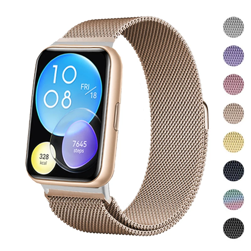 

Magnetic band For Huawei Watch FIT 2 Strap stainless steel watchband metal Loop belt correa bracelet Huawei Watch fit2 Strap