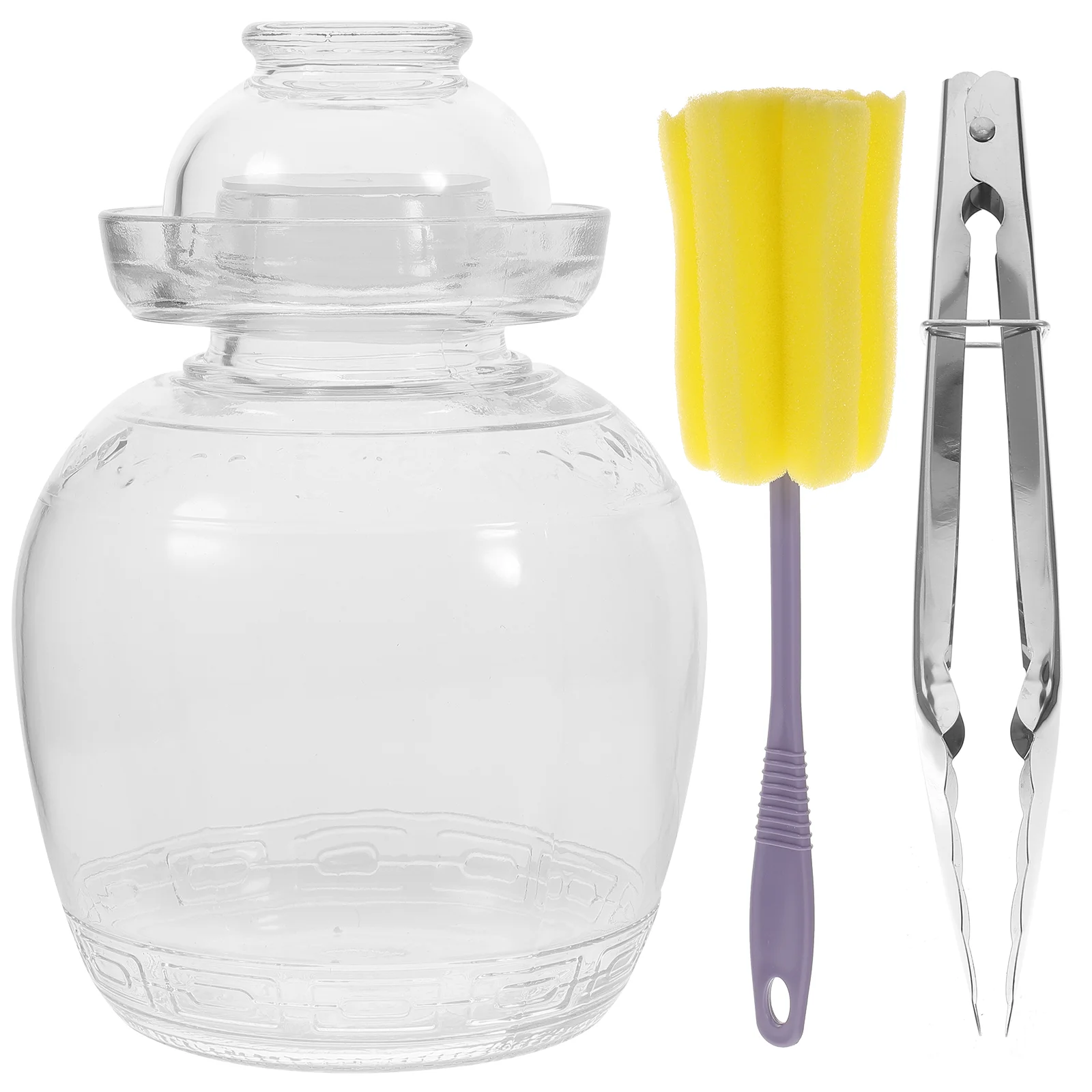 

Jar Pickle Fermenting Jars Fermentation Kimchi Storage Pickling Crock Chinese Sauerkraut Container Vegetable Containers Airtight