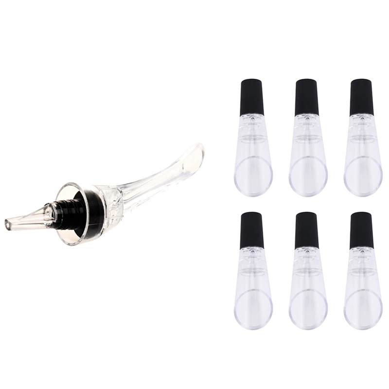 

7 шт. аэратор для вина, Премиум аэрирующий графин с носиком, 1 шт. A и 6 шт. B