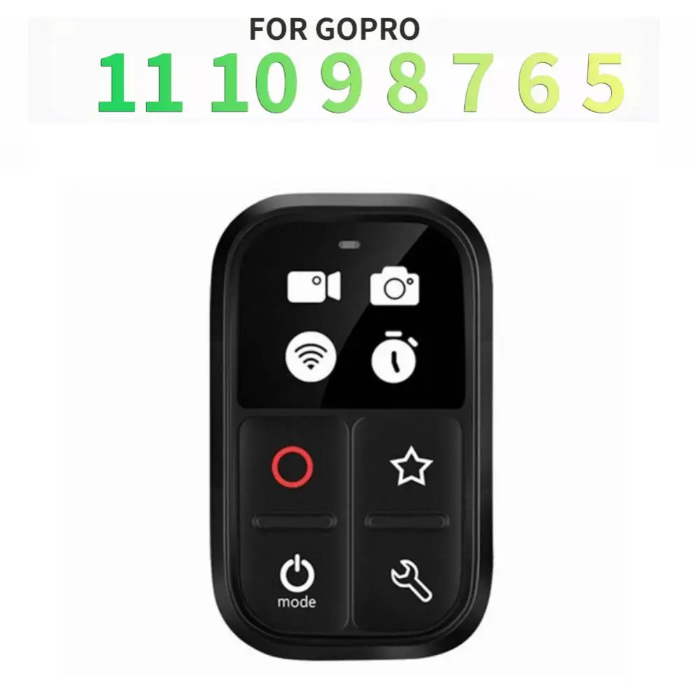 

Пульт дистанционного управления для GoPro 11 10 9 8 Max 7Black 6 5 с OLED экраном и цветным индикатором пульт дистанционного управления для Hero10 Hero9 Gopro 10